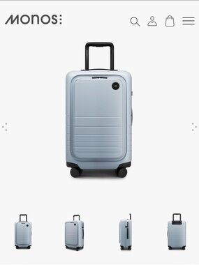 MONOS Blue Haze Carry-On Pro Spinner Suitcase